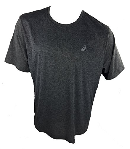 ASICS Men's Athletic Active Performance Short Sleeve Tee, Dark Grey, XXL/TTG