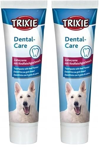 Trixie 2545 Zahncreme mit Fleischgeschmack, Hund, 100 g (2er Pack)