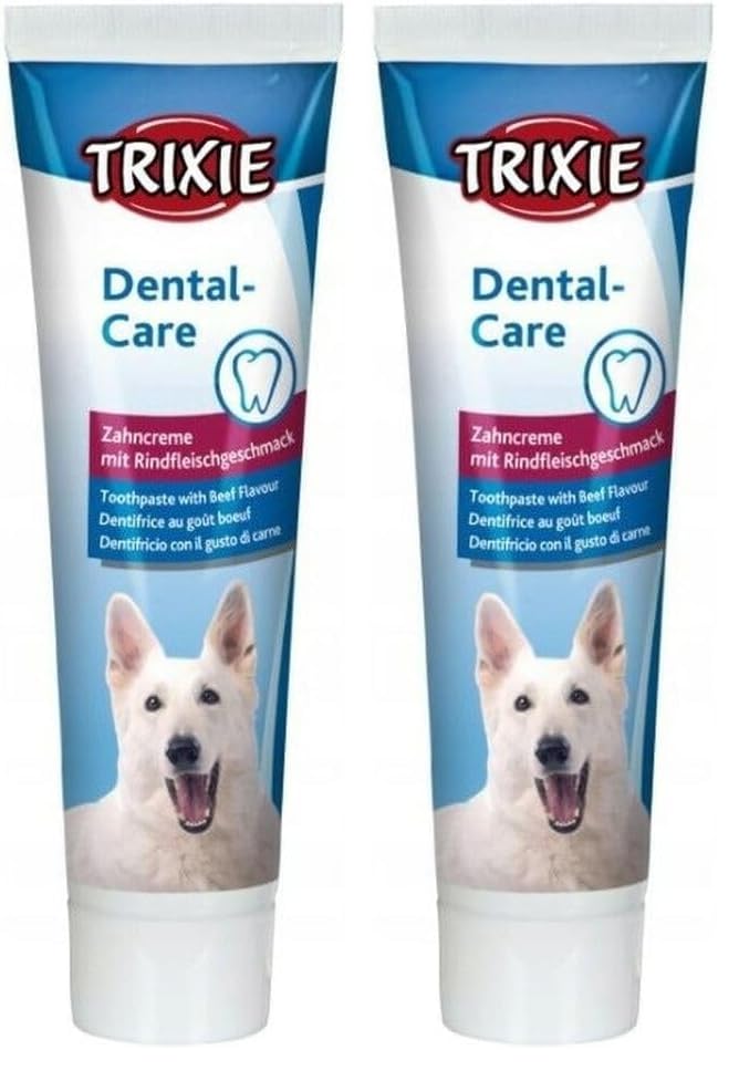 Trixie 2545 Zahncreme mit Fleischgeschmack, Hund, 100 g (2er Pack)