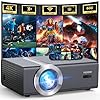 [Electric Focus/Auto Keystone] Projector with WiFi and Bluetooth, Native 1080P 4K Supported,FUDONI Outdoor Movie Projector for Home Theater UP to 300″, for iOS/Android/Laptop/TV Stick/HDMI/USB