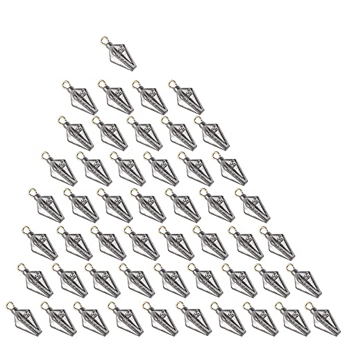 50Pc Fishing Sinkers Weights Worm Fishing Sinker Weight Bullet Lead Sinkers Fishing Carambola Shape Fishing Sinker (0.17Oz) #TOP27