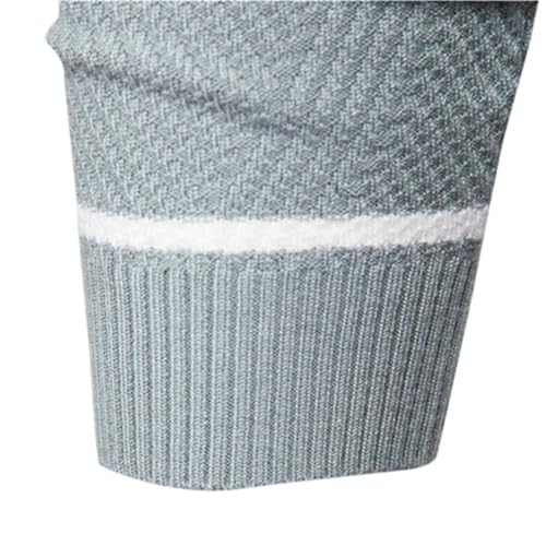 Men'S O-Neck Warm Pullover Knitted Sweater Casual Autumn and Winter Soft and Comfortable Sweater3