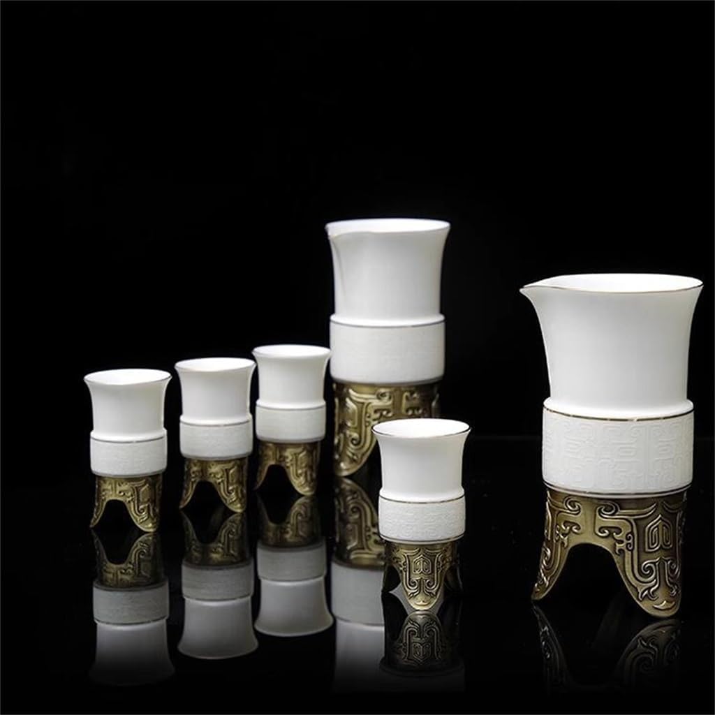 Three-legged Bronze Ware Jue Cup Wine Set Ceramic Wine Set Chinese Sober Wine Distributor