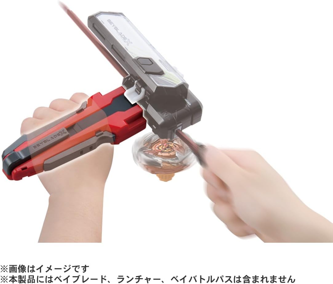  Custom Grip Beyblade X BX-30 Merah Asli Takara Tomy 