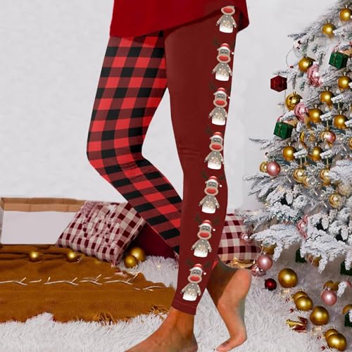 Leggings de mujer en tejido suave elástico alto de Navidad 3