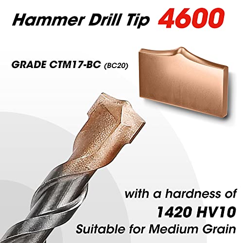 Workpro 8-Piece Sds-Plus Drill Bit Set, Carbide Tip, Sds+ Rotary Hammer Drill Bit Set With Storage Case For Brick, Cement, Stone & Concrete #TOP1