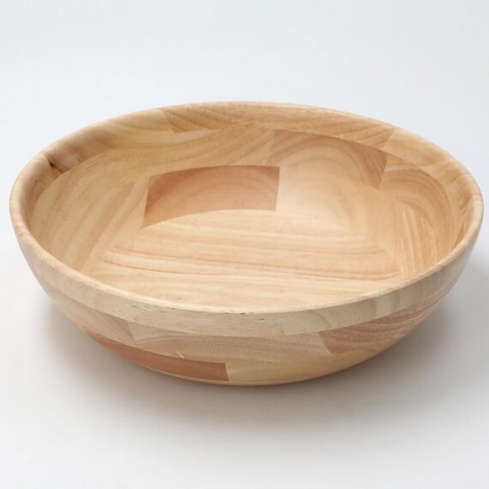Rubberwood Serving Bowl 24cm Round
