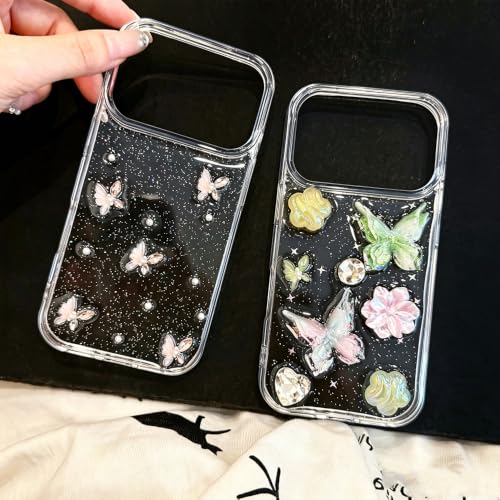 Coque iPhone 17 Pro Max papillon rose protège contre chutes - 7