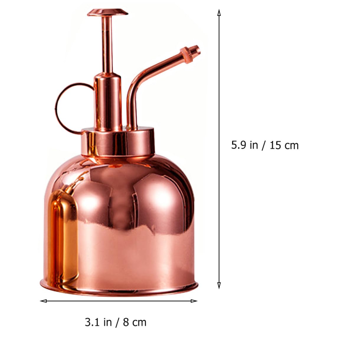 MAGICLULU Gießflasche für Pflanzenbewässerung 300ml aus Edelstahl mit Pumpdesign Sukkulenten und Metall Sprüherkopf im Badezimmer und Küche