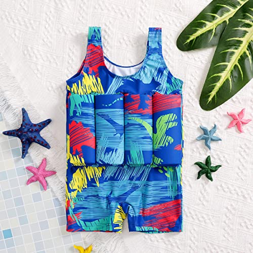 Image of Kids Boys Girls Floatation Swimsuit with Adjustable Buoyancy Baby Float Suit Swim Vest One Piece Swimwear Bathing Suit