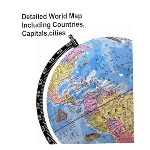 Image of Educational World Globe for stunets and Teachers (Multicolor, 12 Inch Dia)