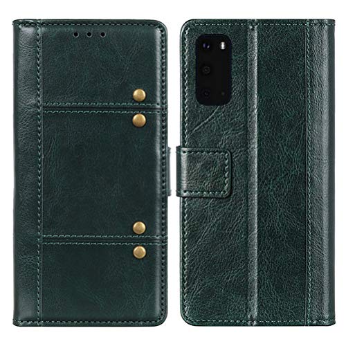UKDANDANWEI Capa para Galaxy S20, elegante capa flip de couro PU com compartimentos para cartões, fe