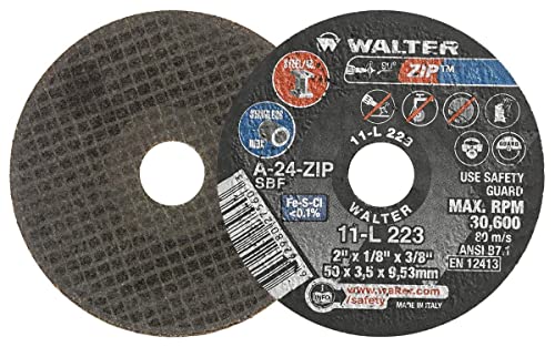 Walter 11L223 Zip Performance Cutting And Grinding Cutoff Wheel - [Pack Of 25] #TOP14