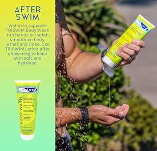 TRISWIM Chlorine Removal Body Wash 8.5 Fl Oz | Removes Chlorine, Bromine, Hard Water Minerals & Saltwater | Hydrates & Restores Skin | Moisturizing Chlorine Soap For Swimmers And Athletes