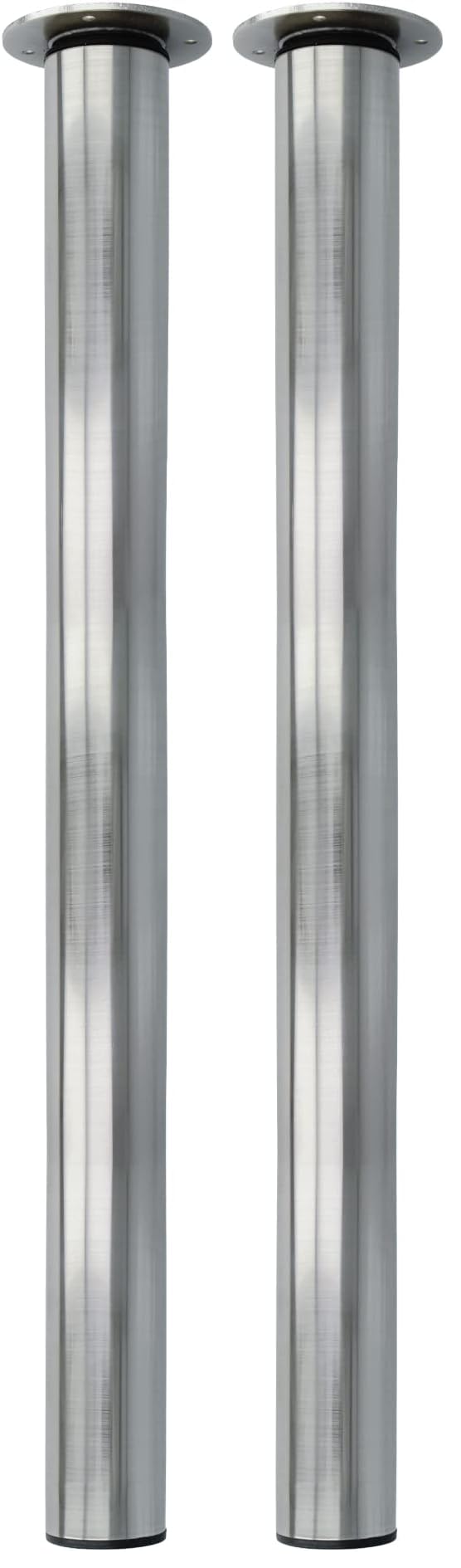 Amig - Pata Regulable de Acero Acabado en Cromado Mate Mod.16 para Mesas de Escritorio, Oficina, Cocina o Comedor con Ajuste de Altura de 300 mm | Medidas Ø60 x 700/1000 mm | Resistencia 15 kg/Pata