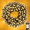 JTSIOV 20m 200LED Christmas Tree Lights,8 Modes Christmas Lights Indoor/Outdoor,IP44 Waterproof Xmas Lights with Memory & Timer Function for Bedroom,Wedding,Party,Christmas Decorations