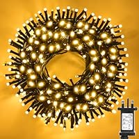 JTSIOV 20m 200LED Christmas Tree Lights,8 Modes Christmas Lights Indoor/Outdoor,IP44 Waterproof Xmas Lights with Memory & Timer Function for Bedroom,Wedding,Party,Christmas Decorations
