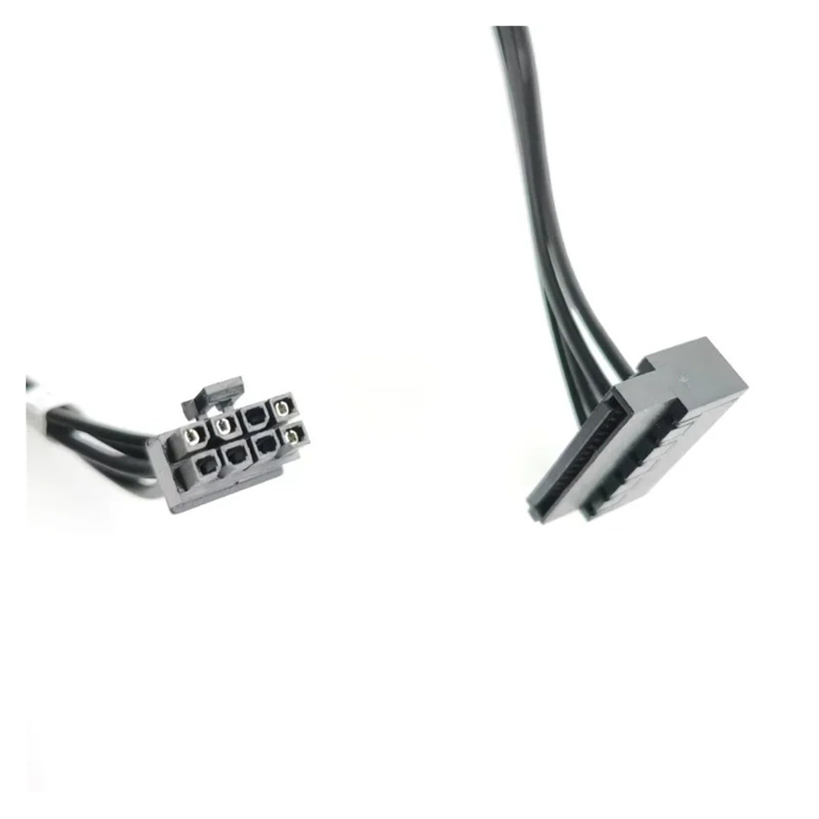Generico Cavo di alimentazione piccolo da 8 pin a 2 SATA 45 cm