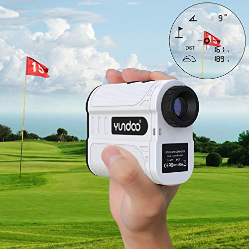 Golf Range Finder Laser Rangefinder - 650 yd Golf Laser Finder - Slope Golf Rangefinder With Pulse Vibration /Flag Acquisition Technology /Angle Measurement /Continuous Ranging.(2020 - Latest version)