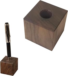 KATOMOKU 積み木 ペンたて ブラウン Ploom TECH スタンドにも km-29WA 45×45×45mm 木製 ウォールナット
