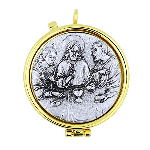 Pixes genuínos italianos | 11 designs diferentes | Estanho bonito e durável e metal dourado | Um ótimo presente para viajar de comunhão | Artigos domésticos cristãos (última ceia)