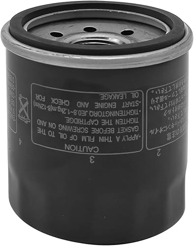Saihisday Filtro de aceite de repuesto para YAMAHA 5GH-13440-00-00 5GH-13440-10-00 5GH-13440-30-0 5GH-13440-7 negro