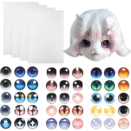 Maille yeux fursuit respirante à peindre pour une vision nette en cosplay