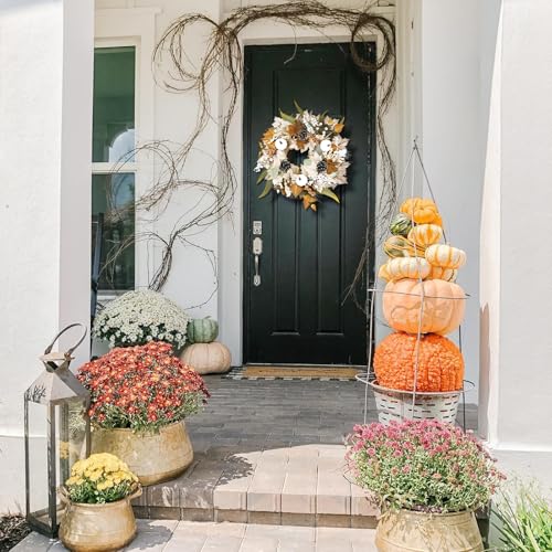Huminbo NEUTRAL FALL WREATH FOR FRONT DOOR Neutral Fall Wreaths thumb #5