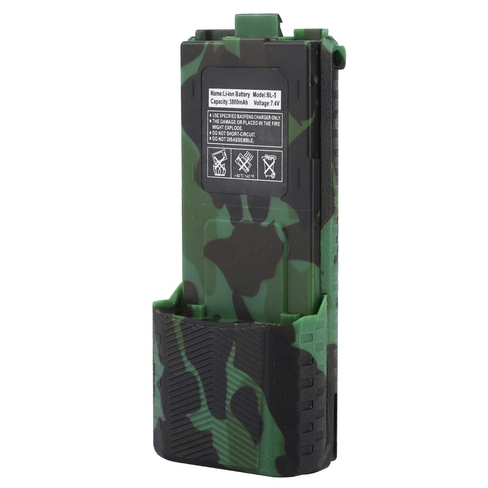 Batterie Li-ion d'origine pour talkie-walkie 7,4 V 3 800 mAh pour radios bidirectionnelles UV-5R et BL-5L de la série UV 5R (camouflage) - Communications et périphériques