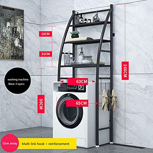 Trommelwaschmaschinenregal Bad Waschbecken Lagerregal Bad mehrschichtige Toilettenregal Boden Balkonregal