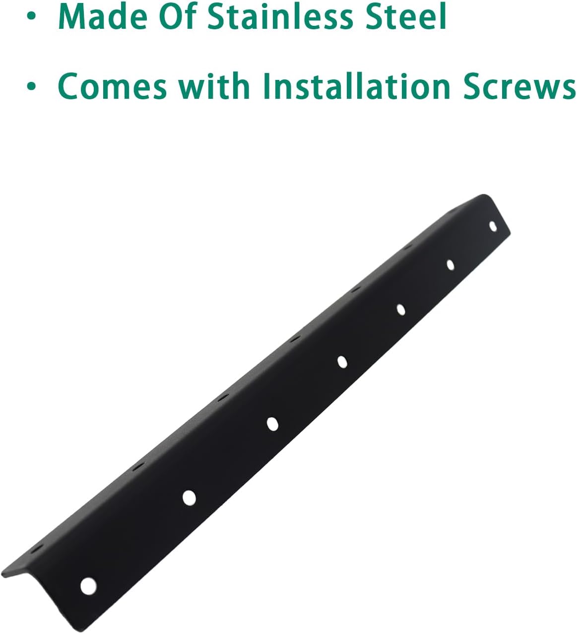 Long L Bracket,ULIFESTAR Black Corner Brace Brackets,Stainless Steel Corner Brackets,Heavy Duty Shelf Bracket,Metal Right Angle Bracket for Wood,325*27mm/12.8*1.06''2 PCS