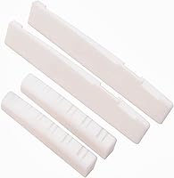 Vista 15 de Miwayer Sillín y tuerca para guitarra acústica de 6 cuerdas (puentes acústicos, 1 par)