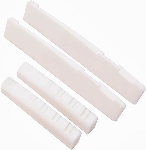 Miniatura 17 de Miwayer Guitarra Acústica de 6 Cuerdas Sillín y Cejuela de Puente de Hueso Hechos de Hueso Real (Puentes Clásicos 1 par)