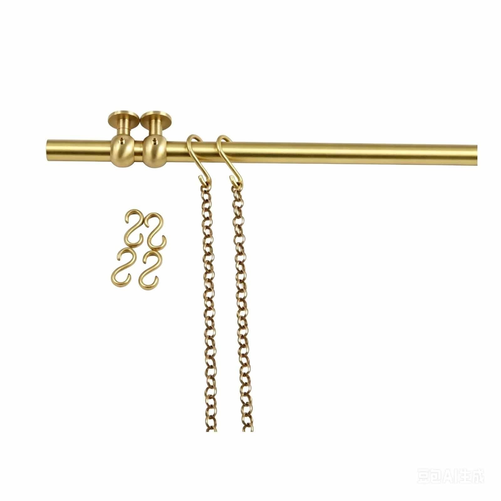 Gallery Rail, Modern Gallery Display System with 6 Hooks and 2 Chains, Gallery Picture Hanging Rail System for Photos Paintings(70cm)