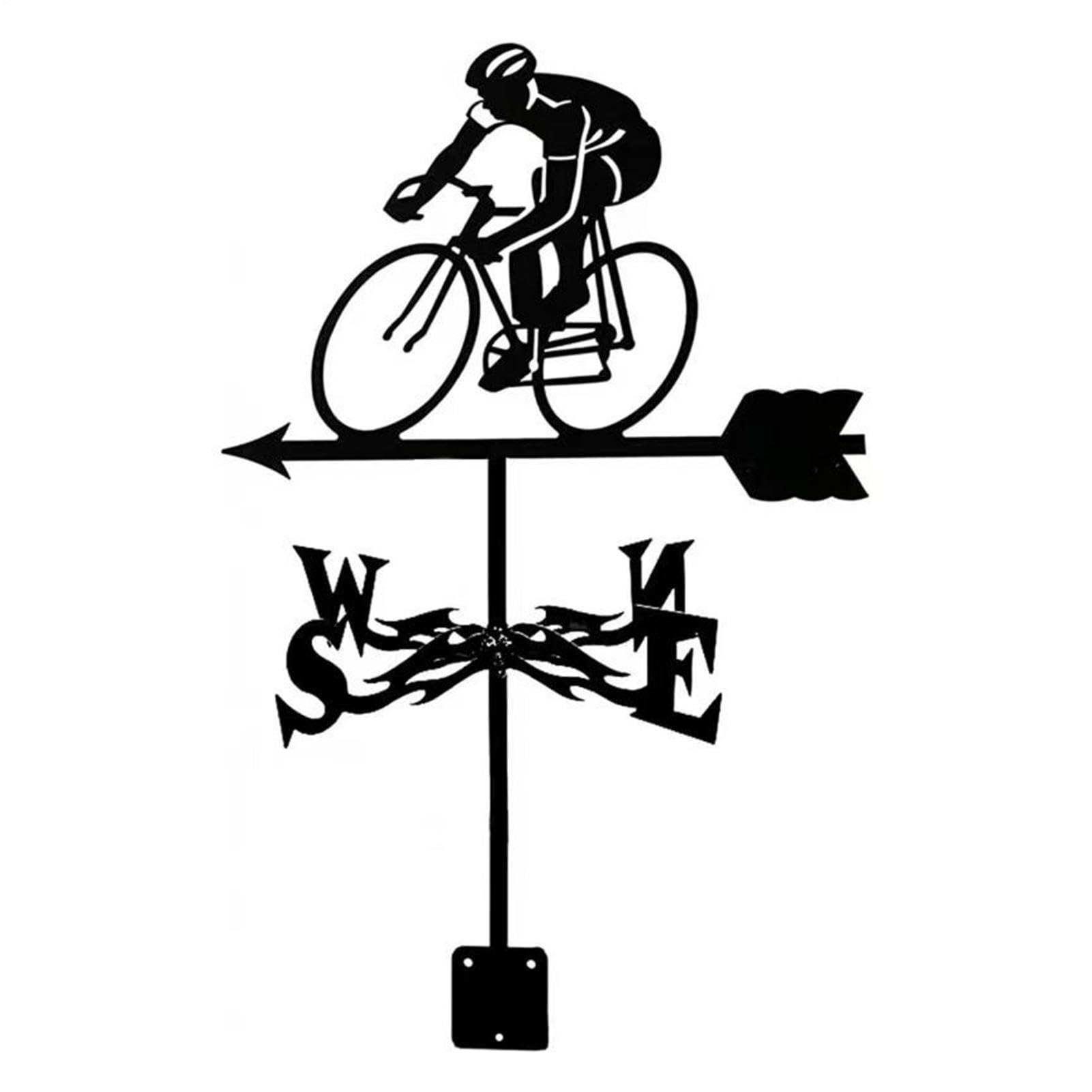 Veleta con estilo vintage y diseño de ciclistas para decoración exterior de patios