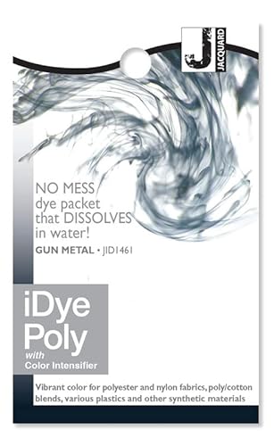 Jacquard Idye Fabric Dye 14 Grams-Gun Metal For Polyester, Nylon And All 100% Natural Fabrics #TOP7
