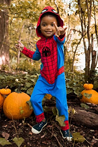 Marvel Avengers Spider-Man Infant Baby Boys Zip Up Cosplay Coverall 18 Months - image 4