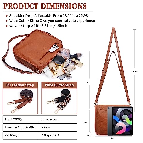 Crossbody Bags For Women Trendy Vegan Leather Travel Bags Shoulder Purses For Women With 2 Adjustable Strap4