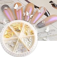 Amazon | Unikato ネイルパーツ 蝶 立体 金属パーツ ネイル