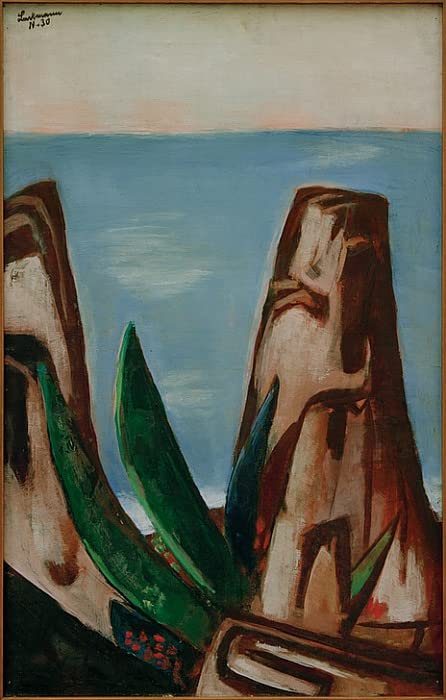 Impression sur toile Marine Côte d'Azur Max Beckmann décoration salon 60x90cm