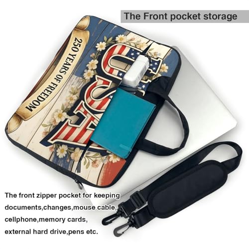 Maletín para laptop impermeable 14 pulgadas con correa miniatura 6