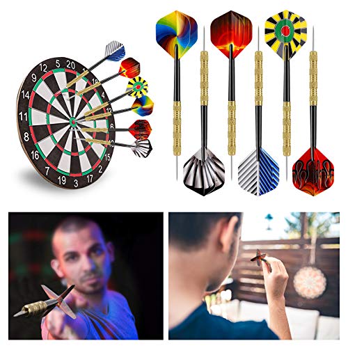 Image of Accmor Metal Tip Darts, Steel Tip Darts, 14 Grams Professional Metal Darts, Darts Metal Tip Set, Metal Darts for Dartboard