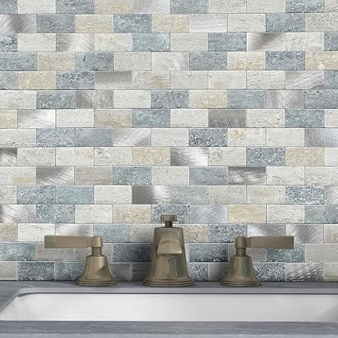 M MOFIT Peel and Stick Brick Backsplash Cover
