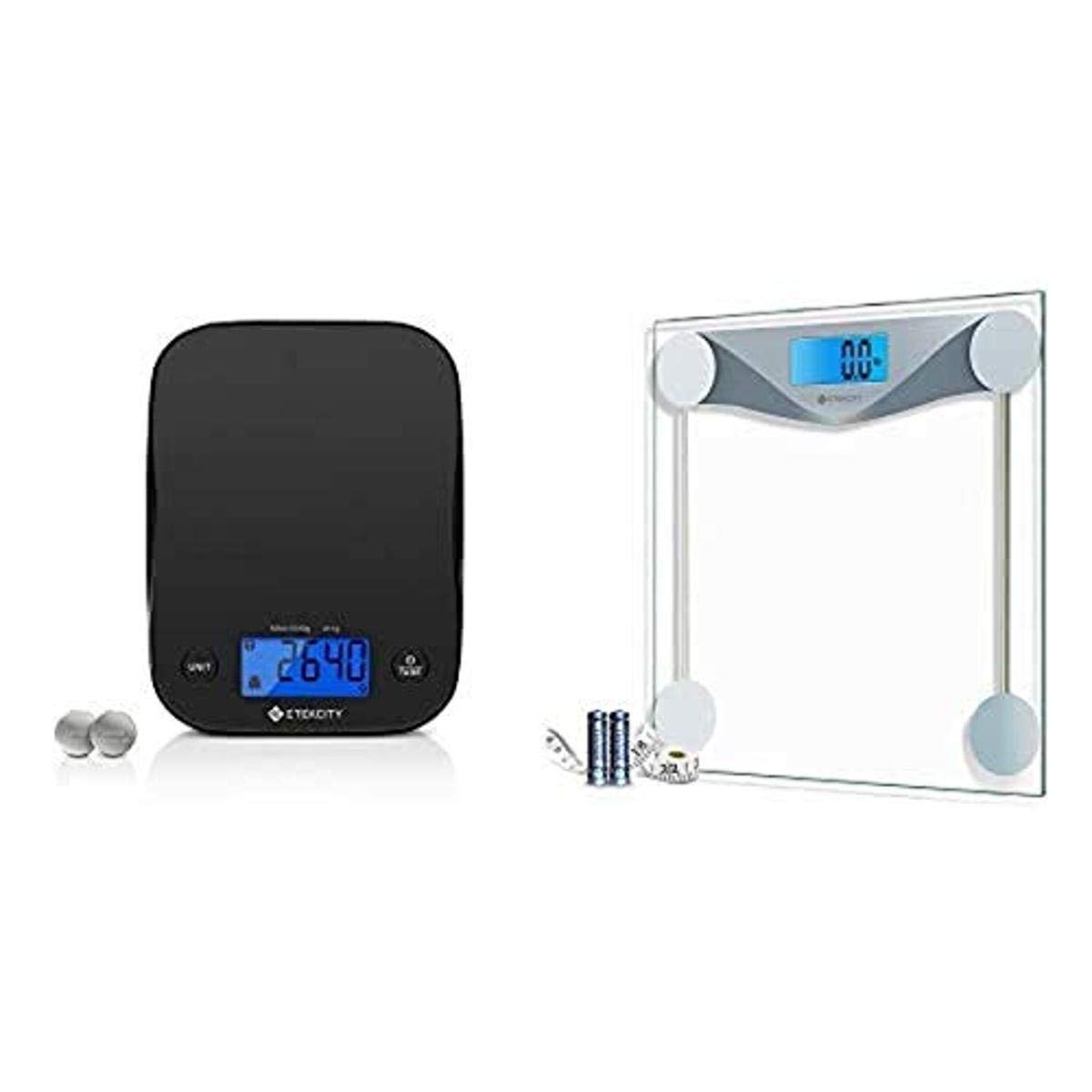 Etekcity Food Kitchen Scale and Digital Body Weight Bathroom Scale