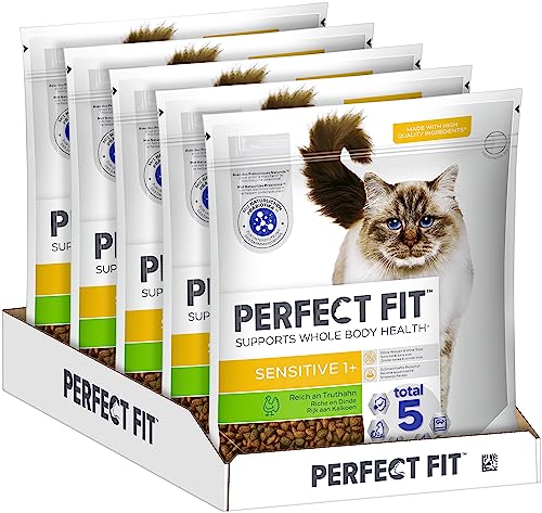 PERFECT FIT™ Katze Beutel Sensitive 1+ mit Truthahn 5x1,4kg