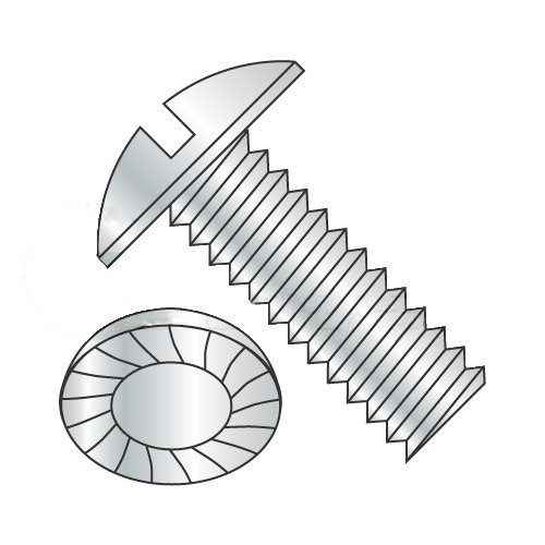 5/16-18 x 3/4" Machine Screws/Slotted/Truss Head/Steel/Zinc/Serrated/Serrations Under Head (Carton: 1,500 pcs)