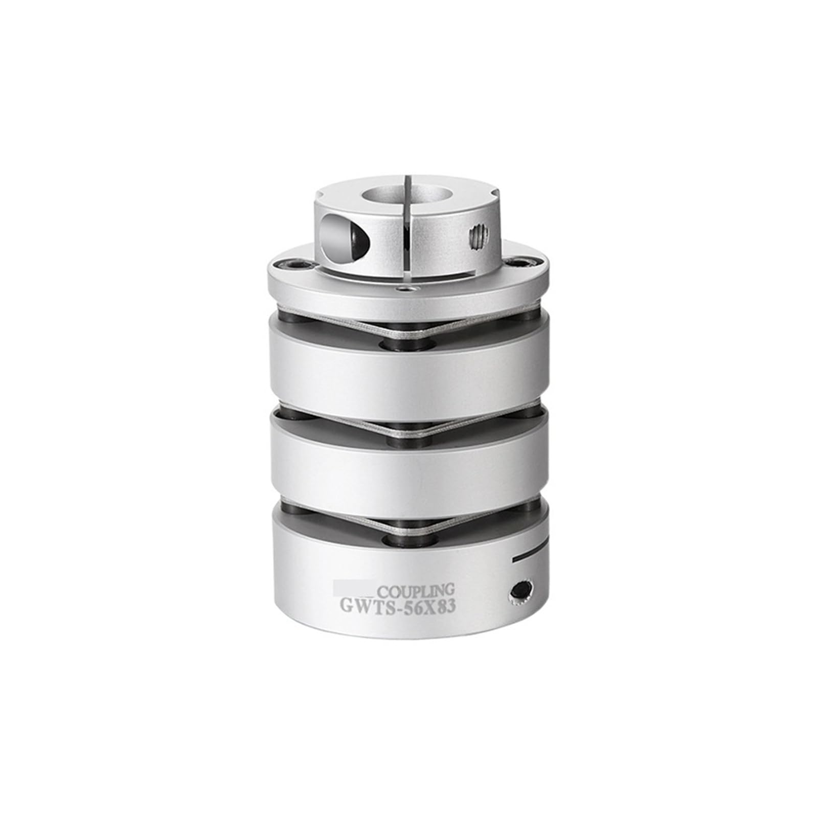 UAMOU Flexible Wellenkupplung mit DREI Membranen, Aluminiumklemme for Encoder-Paar, Schrittmotor, Schnellkupplung for CNC-Maschine Cheerfully (Size : 126x142(19-45)(19-55)