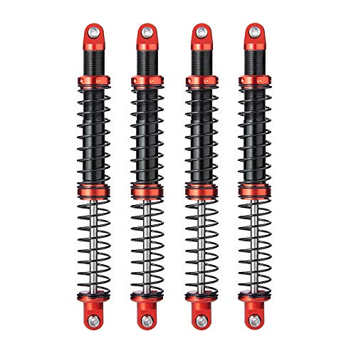RCLIONS 4pcs RC Shock Absorber 125mm Adjustable Damper with Springs for 1/10 RC Crawler Car Upgrade Parts