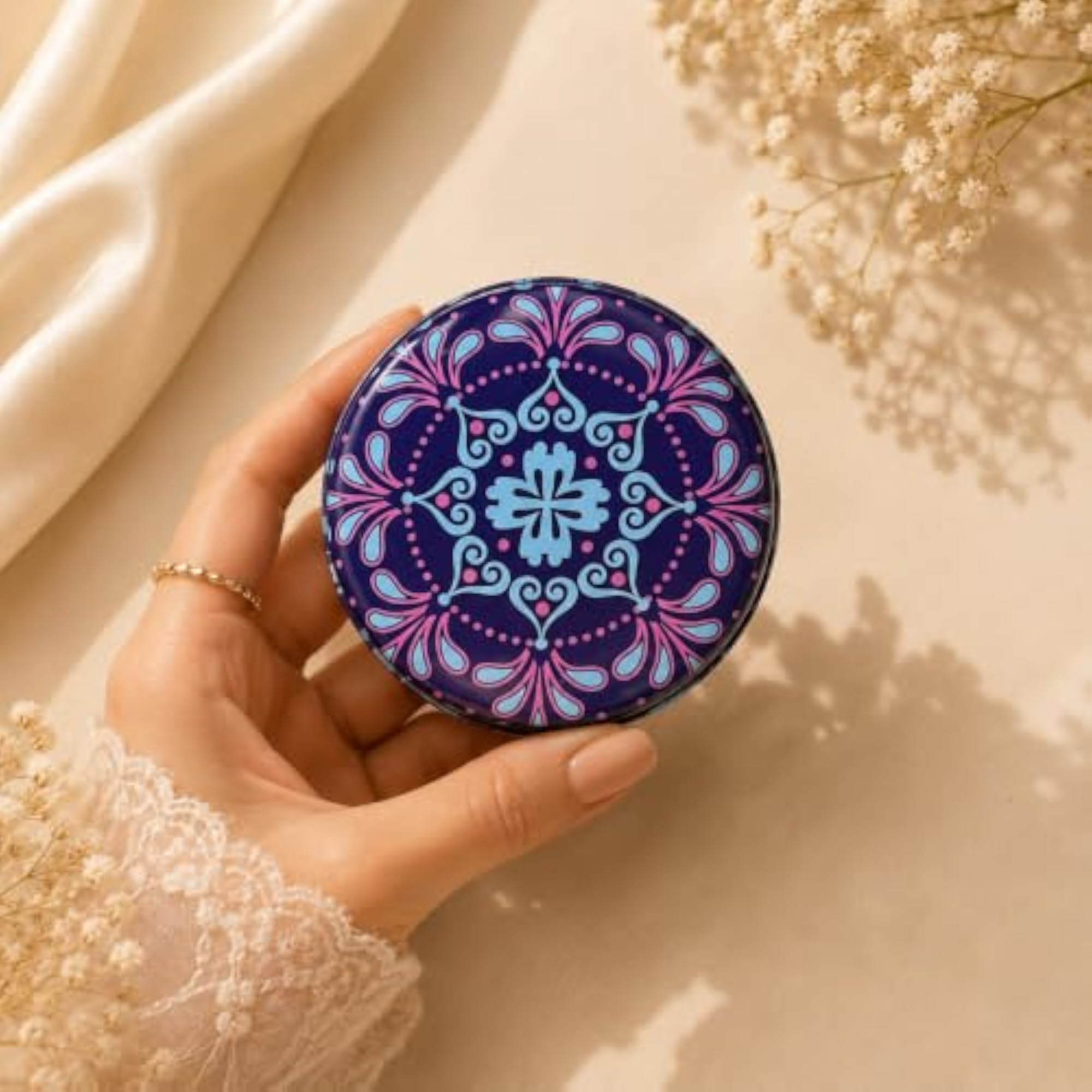 Pack of 4 Mandala Boho Jewellery Storage Boxes