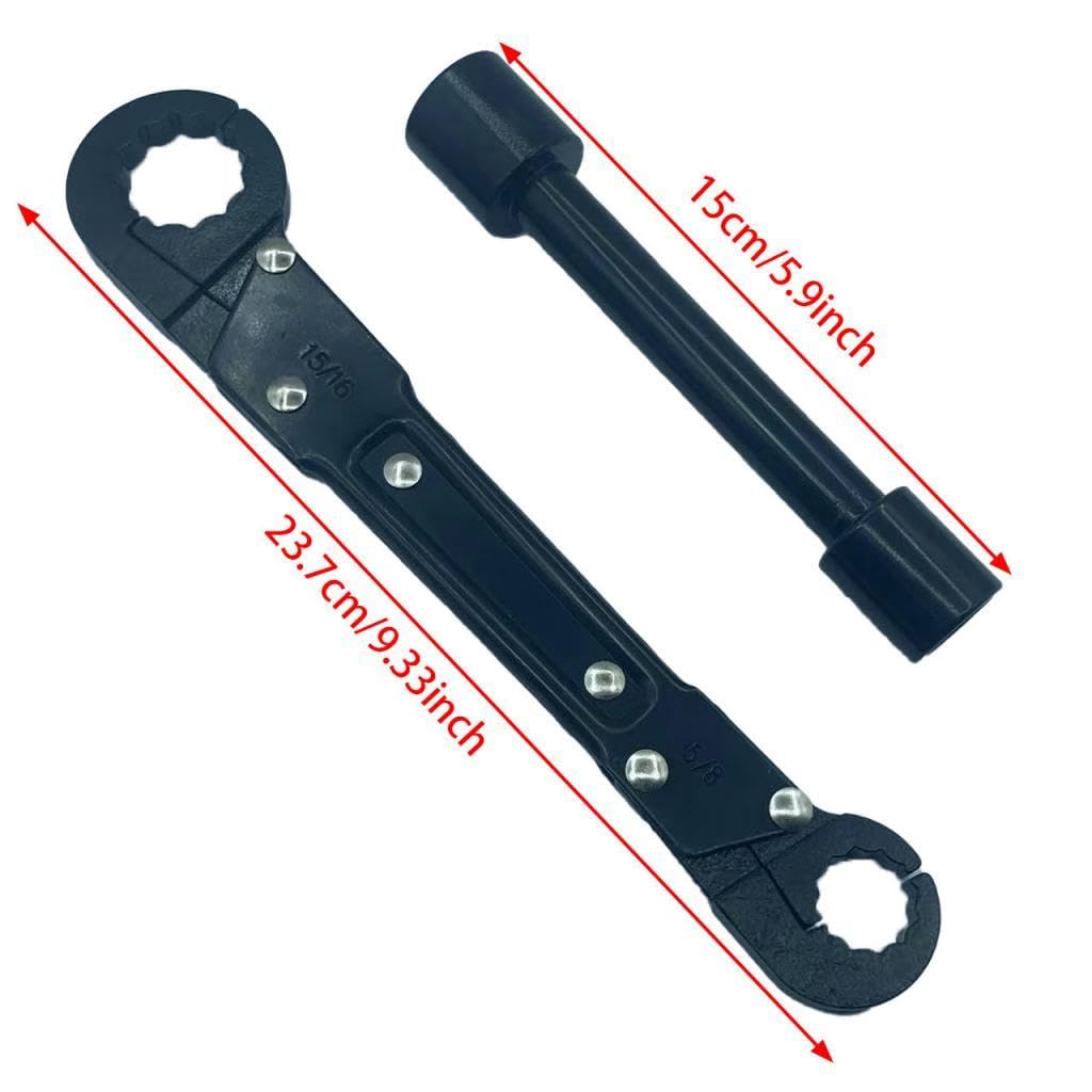 Llave de fontanero profesional, herramienta para extraer topes angulares, llave de tubo de doble extremo